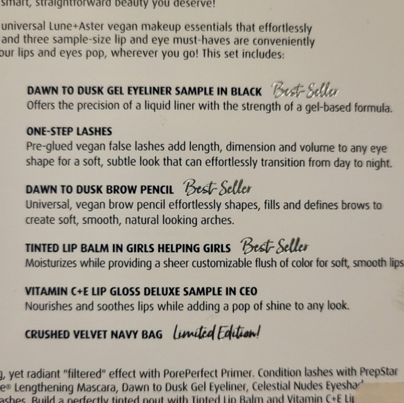 Christmas Special Lune+aster Lucky No.7 Limited Edition Lip & Eye Makeup Set - Picture 3 of 3